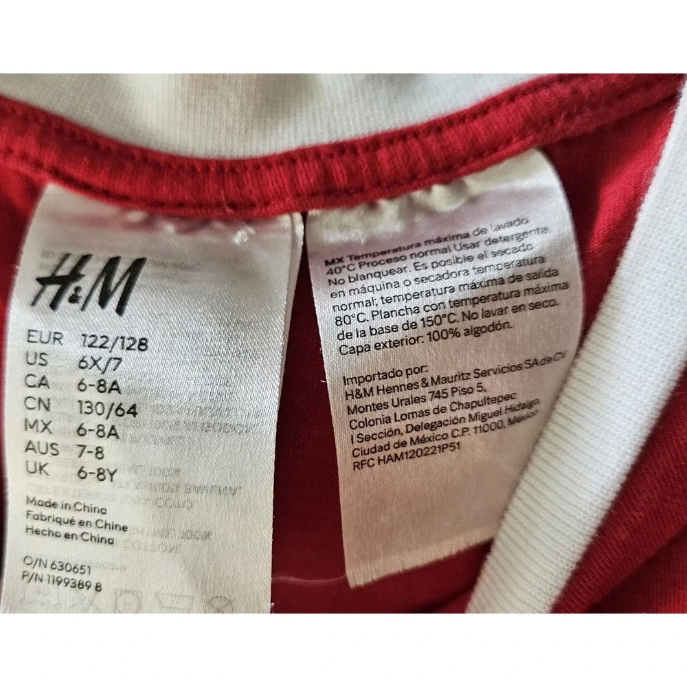 EUC H&M Pajama Set Size‎ 6/7